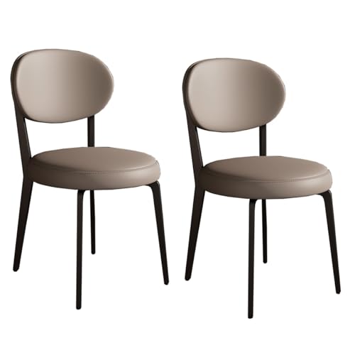 Moderne Esszimmerstühle 4er Set Gepolsterter Küchenstuhl aus Leder mit Metallbeinen, Mitte des Jahrhunderts Armloses Design für Esszimmer und Wohnzimmer Moderne Esszimmerstühle 4er Set Gepolsterter Küchenstuhl aus Leder mit Metallbeinen, Mitte des Jahrhunderts Armloses Design für Esszimmer und Wohnzimmer von Generisch