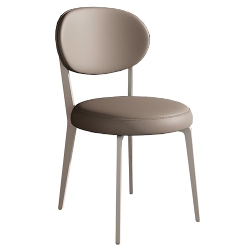 Moderne Esszimmerstühle 4er Set Gepolsterter Küchenstuhl aus Leder mit Metallbeinen, Mitte des Jahrhunderts Armloses Design für Esszimmer und Wohnzimmer Moderne Esszimmerstühle 4er Set Gepolsterter Küchenstuhl aus Leder mit Metallbeinen, Mitte des Jahrhunderts Armloses Design für Esszimmer und Wohnzimmer von Generisch