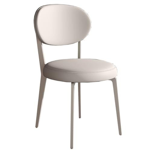 Moderne Esszimmerstühle 4er Set Gepolsterter Küchenstuhl aus Leder mit Metallbeinen, Mitte des Jahrhunderts Armloses Design für Esszimmer und Wohnzimmer Moderne Esszimmerstühle 4er Set Gepolsterter Küchenstuhl aus Leder mit Metallbeinen, Mitte des Jahrhunderts Armloses Design für Esszimmer und Wohnzimmer von Generisch