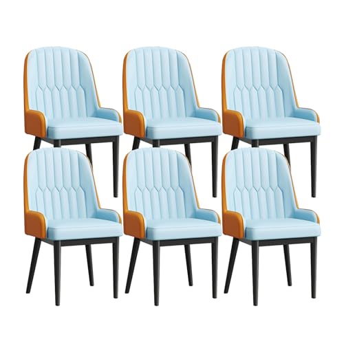 Moderne Esszimmerstühle 6er Set Gepolsterter Seitenstühle mit Armlehnen Hohe Rückenlehne PU-Leder für Esszimmer Stilvolle und Bequeme Möbel Moderne Esszimmerstühle 6er Set Gepolsterter Seitenstühle mit Armlehnen Hohe Rückenlehne PU-Leder für Esszimmer Stilvolle und Bequeme Möbel von Generisch