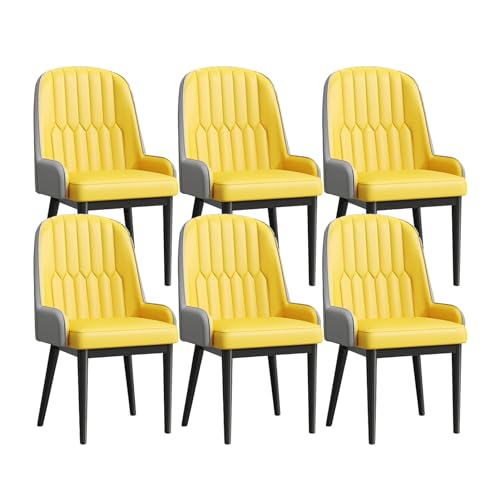 Moderne Esszimmerstühle 6er Set Polstersessel mit hoher Rückenlehne Stilvolle PU-Leder Seitenstühle für Esszimmer Bequem &Design Moderne Esszimmerstühle 6er Set Polstersessel mit hoher Rückenlehne Stilvolle PU-Leder Seitenstühle für Esszimmer Bequem &Design von Generisch