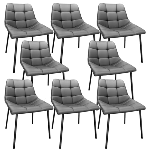 Moderne Esszimmerstühle 8er Set Skandinavische Hochlehner Küchenstühle Stabile Metallbeine Kunstleder Polsterung Stilvoll und Bequem für Esszimmer und Wohnzimmer Moderne Esszimmerstühle 8er Set Skandinavische Hochlehner Küchenstühle Stabile Metallbeine Kunstleder Polsterung Stilvoll und Bequem für Esszimmer und Wohnzimmer von Generisch