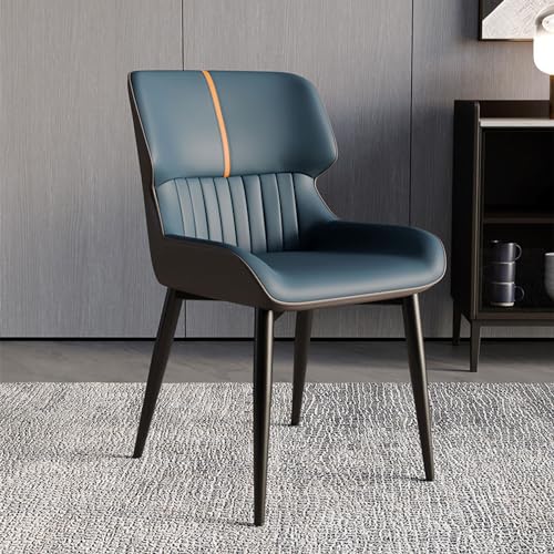 Moderne Esszimmerstühle aus Leder, 2er Set, hohe Rückenlehne, Küchenstühle mit Metallbeinen, ideal für Restaurant, Lounge oder Empfangsbereich. Moderne Esszimmerstühle aus Leder, 2er Set, hohe Rückenlehne, Küchenstühle mit Metallbeinen, ideal für Restaurant, Lounge oder Empfangsbereich. von Generisch