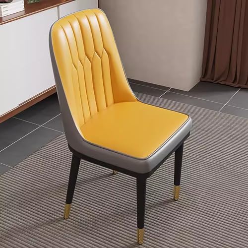 Moderne Esszimmerstühle aus Leder für Zuhause und Küche – stilvolle Esszimmerstühle mit Rückenstütze und Metallbeinen, perfekt für Café-Bars und Schlafzimmer Moderne Esszimmerstühle aus Leder für Zuhause und Küche – stilvolle Esszimmerstühle mit Rückenstütze und Metallbeinen, perfekt für Café-Bars und Schlafzimmer von Generisch