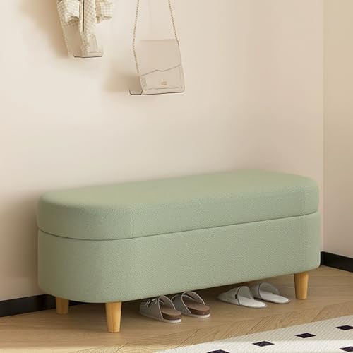 Moderne Flurbank mit gepolstertem Sitz, vielseitige Schuhaufbewahrung für Eingangsbereich, Schlafzimmer und Wohnzimmer, stilvolle Multifunktionsmöbel von Generisch