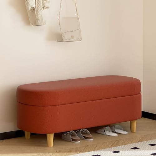 Moderne Flurbank mit gepolstertem Sitz, vielseitige Schuhaufbewahrung für Eingangsbereich, Schlafzimmer und Wohnzimmer, stilvolle Multifunktionsmöbel von Generisch