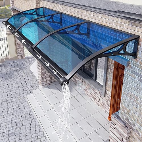 Moderne Haustürvordach, Polycarbonat-Markise für Türen & Fenster, Terrassenabdeckung für den Außenbereich, stilvoller Eingangsschutz, Hohlblech-Design, wetterbeständig, einfache Installation Moderne Haustürvordach, Polycarbonat-Markise für Türen & Fenster, Terrassenabdeckung für den Außenbereich, stilvoller Eingangsschutz, Hohlblech-Design, wetterbeständig, einfache Installation von Generisch