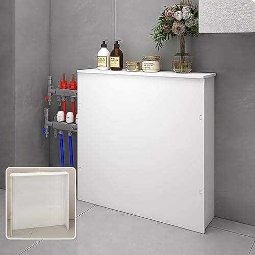 Moderne Heizkörperverkleidung Schrankregal - Stilvolle Heizungsabdeckungen für Wohnzimmer & Badezimmer, dekorative Heizkörperregale, einfache Installation, funktionaler Unterschrank (Weiß) von Generisch