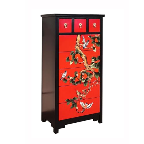 Moderne Kommode mit 8 Schubladen für Schlafzimmer & Wohnzimmer, hohe Holzkommode mit Messinggriffen, Aufbewahrungsschrank mit großem Fassungsvermögen für Flur & Rattan-Kommode Lösungen Moderne Kommode mit 8 Schubladen für Schlafzimmer & Wohnzimmer, hohe Holzkommode mit Messinggriffen, Aufbewahrungsschrank mit großem Fassungsvermögen für Flur & Rattan-Kommode Lösungen von Generisch