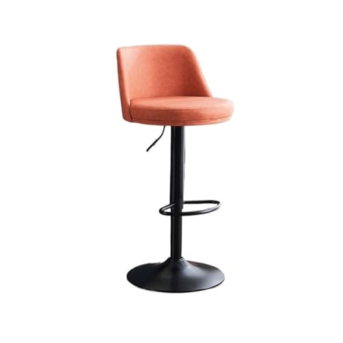 Moderne Luxus-Barhocker – verstellbare 60–80 cm drehbare Kücheninselstühle mit Rückenlehne, stilvolle Eisen-Hochstühle für Zuhause und Bar von Generisch