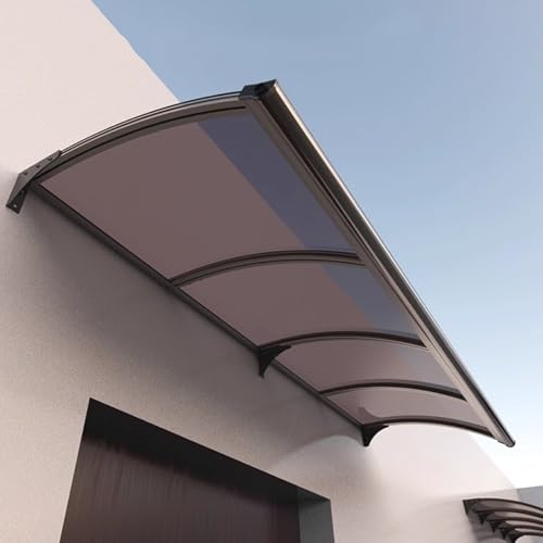 Moderne Metall-Haustürvordach – vielseitige Polycarbonat-Markise für Garage & Balkon, stilvoller Wetterschutz, Outdoor-Unterschlupf-Lösung von Generisch