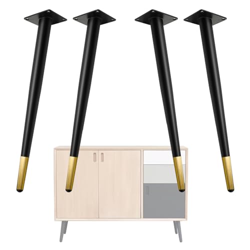 Moderne Metall-Möbelbeine, höhenverstellbar, robust, zylindrisches Design für Tische, Hocker, Sofas, Schränke von Generisch