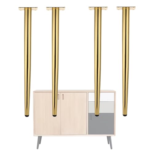 Moderne Metall-Möbelbeine, höhenverstellbar, robust, zylindrisches Design für Tische, Hocker, Sofas, Schränke von Generisch