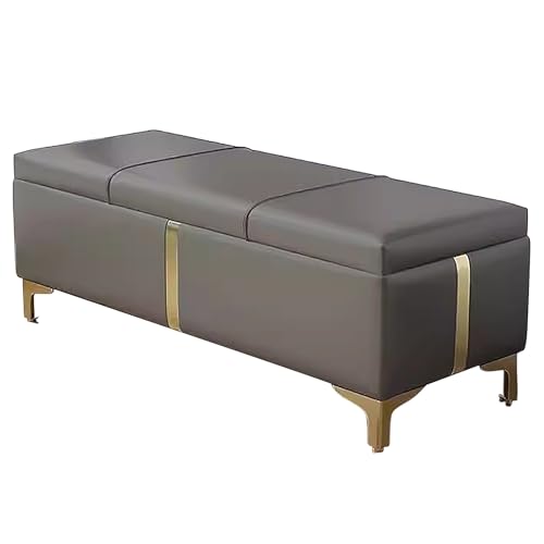 Moderne Ottoman-Bank mit Stauraum für Schlafzimmer, Wohnzimmer, Eingangsbereich und Büro, 69,8 cm, grauer Aufbewahrungshocker, stilvolle Bett-Endbank, platzsparender Nizer. Moderne Ottoman-Bank mit Stauraum für Schlafzimmer, Wohnzimmer, Eingangsbereich und Büro, 69,8 cm, grauer Aufbewahrungshocker, stilvolle Bett-Endbank, platzsparender Nizer. von Generisch
