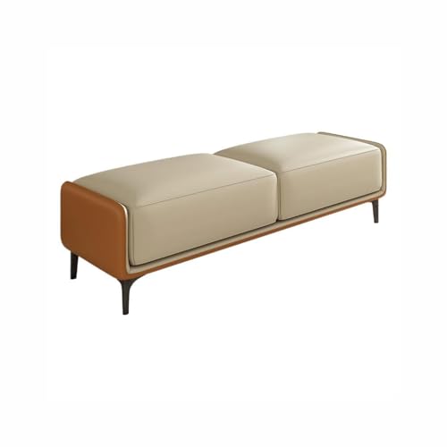 Moderne Ottomane, Couchbank, minimalistisch, leicht, Luxus-Bett-Endhocker für Schlafzimmer, langer Sofa-Hocker, stilvolle Nachttisch-Sitzgelegenheit, vielseitiges, modernes Design (A) von Generisch