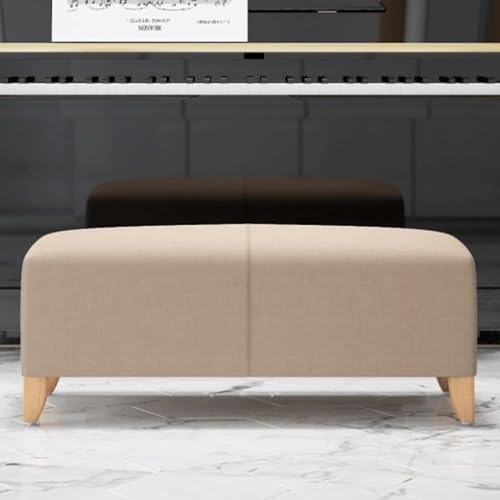 Moderne Ottomane aus Baumwollleinen, rechteckig, mit gepolstertem Sitz, stabile platzsparende Fußstütze für Wohnzimmer, Schlafzimmer und Eingangsbereich Moderne Ottomane aus Baumwollleinen, rechteckig, mit gepolstertem Sitz, stabile platzsparende Fußstütze für Wohnzimmer, Schlafzimmer und Eingangsbereich von Generisch