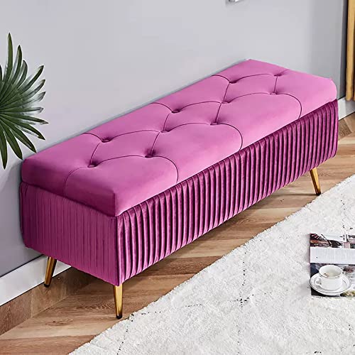 Moderne Ottomane aus Samt – gepolsterte Fußstütze mit goldfarbenen Metallbeinen – geräumiges getuftetes Design mit Knöpfen – perfekt für Wohnzimmer, Schlafzimmer oder Eingangsbereich Moderne Ottomane aus Samt – gepolsterte Fußstütze mit goldfarbenen Metallbeinen – geräumiges getuftetes Design mit Knöpfen – perfekt für Wohnzimmer, Schlafzimmer oder Eingangsbereich von Generisch