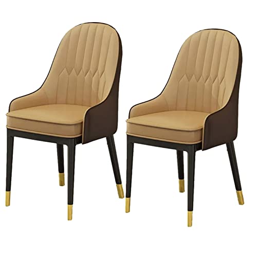 Moderne PU-Leder-Esszimmerstühle 2er Set Hochlehner Küchenstühle für Esszimmer Wohnzimmer Büro Stilvolle und Bequeme Freizeitstühle mit Metallbeinen Moderne PU-Leder-Esszimmerstühle 2er Set Hochlehner Küchenstühle für Esszimmer Wohnzimmer Büro Stilvolle und Bequeme Freizeitstühle mit Metallbeinen von Generisch