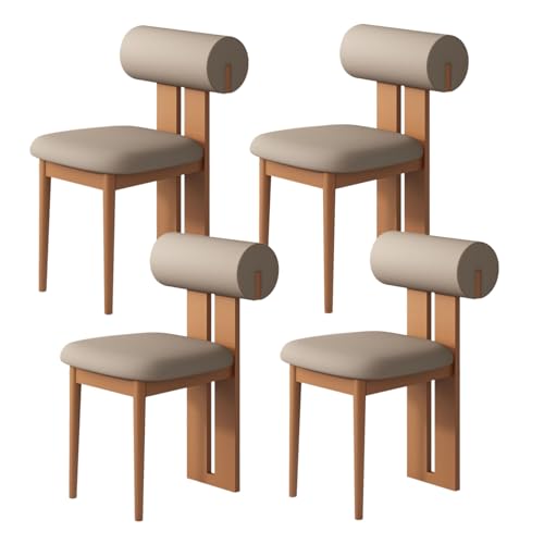 Moderne Polsterstühle Esszimmerstühle 2er 4er 6er Set - Stabiler Holzrahmen mit Runder Rückenlehne, Helles Walnuss & Dunkles Khaki, Perfekt für Esszimmer, Wohnzimmer, Arbeitszimmer Moderne Polsterstühle Esszimmerstühle 2er 4er 6er Set - Stabiler Holzrahmen mit Runder Rückenlehne, Helles Walnuss & Dunkles Khaki, Perfekt für Esszimmer, Wohnzimmer, Arbeitszimmer von Generisch
