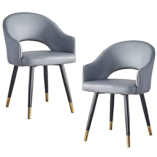 Moderne Polsterstühle Wohnzimmer 2er Set, Bequeme Armlehnen und Rückenlehne für Esszimmer und Empfang Freizeit von Generisch