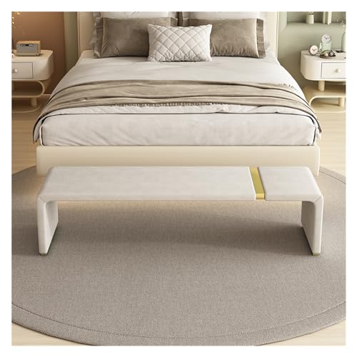 Moderne Samt-gepolsterte Bett-Endbank mit Metallbeinen, elegant und langlebig für Schlafzimmer, Waschtisch oder Wohnzimmer Moderne Samt-gepolsterte Bett-Endbank mit Metallbeinen, elegant und langlebig für Schlafzimmer, Waschtisch oder Wohnzimmer von Generisch