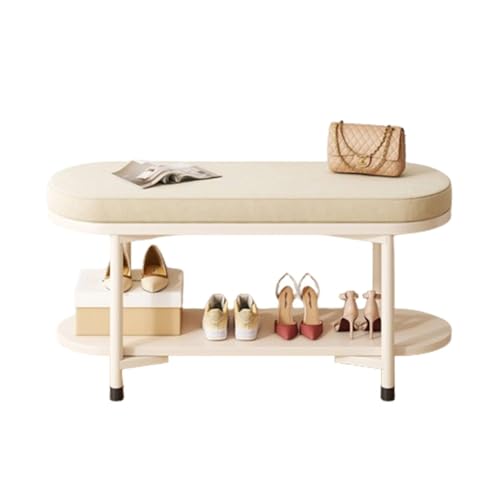 Moderne Schuhbank mit Kissen, Metallrahmen, Eingangsbereich, Aufbewahrungsregal, stilvolles Schuhregal mit Sitzfläche, erhältlich in 60, 80, 100 cm, für Zuhause und Komfort Moderne Schuhbank mit Kissen, Metallrahmen, Eingangsbereich, Aufbewahrungsregal, stilvolles Schuhregal mit Sitzfläche, erhältlich in 60, 80, 100 cm, für Zuhause und Komfort von Generisch