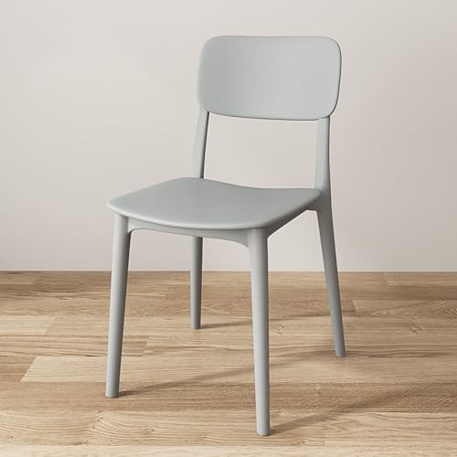Moderne Stapelstühle 4er Set - Leicht, Tragbar, Armloses Design, 400 kg Kapazität, Perfekt für Küche, Esszimmer & Wohnzimmer Möbel Upgrade von Generisch