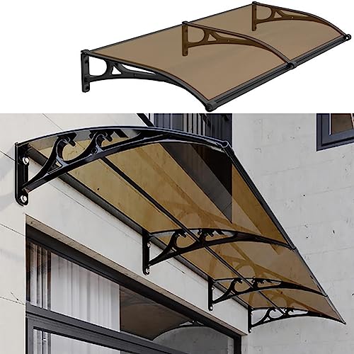 Moderne gebogene transparente Markise wasserdicht für Balkon Garten Terrasse Grill Allwetterschutz 100x310cm - Outdoor Baldachin Abdeckung Moderne gebogene transparente Markise wasserdicht für Balkon Garten Terrasse Grill Allwetterschutz 100x310cm - Outdoor Baldachin Abdeckung von Generisch