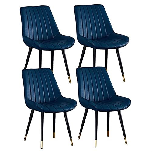 Moderne gepolsterte Esszimmerstühle, wasserdichtes PU-Leder mit Metallbeinen, Design Mitte des Jahrhunderts für Schlafzimmer und Wohnzimmer Moderne gepolsterte Esszimmerstühle, wasserdichtes PU-Leder mit Metallbeinen, Design Mitte des Jahrhunderts für Schlafzimmer und Wohnzimmer von Generisch