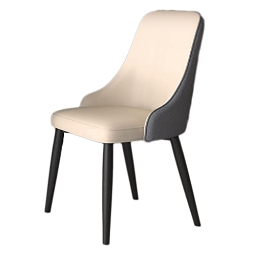 Moderne gepolsterte Esszimmerstühle 2er Set Stabile Metallbeine Küchenthekenstühle für Esszimmer Wohnzimmer Sessel Lounge Empfang Eckstühle Weiß von Generisch