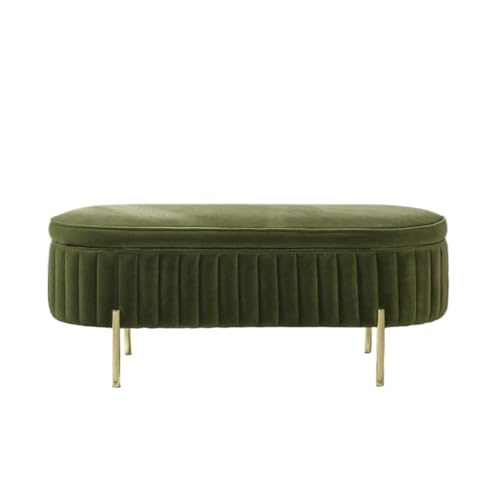 Moderne gepolsterte Schlafzimmer-Aufbewahrungsbank mit getuftetem Sitz und Metallbeinen, kleine Eingangsbank für Bettende, Schlafzimmer, Ottomane Moderne gepolsterte Schlafzimmer-Aufbewahrungsbank mit getuftetem Sitz und Metallbeinen, kleine Eingangsbank für Bettende, Schlafzimmer, Ottomane von Generisch