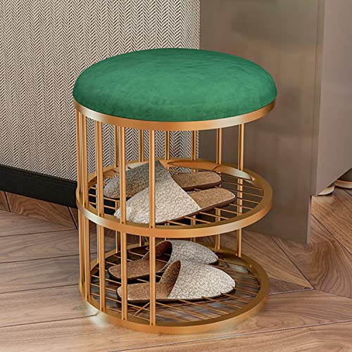 Moderne gepolsterte Schuhbank aus Samt mit Ablageflächen 2 in 1 Schuhbank für Eingangsbereich Flur Schlafzimmer Grün Moderne gepolsterte Schuhbank aus Samt mit Ablageflächen 2 in 1 Schuhbank für Eingangsbereich Flur Schlafzimmer Grün von Generisch