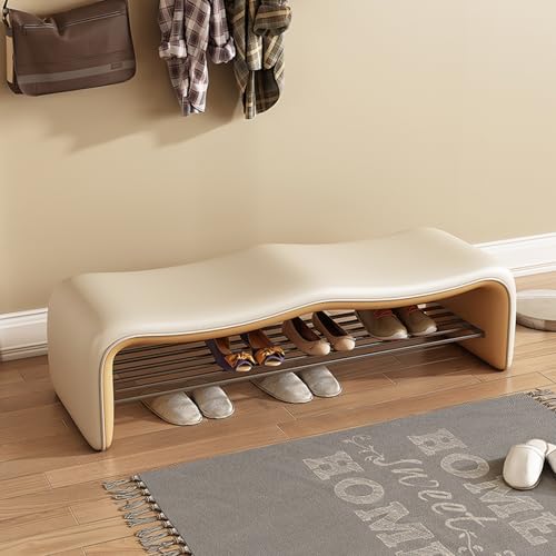 Moderne gepolsterte Schuhbank mit Stauraum, multifunktionaler Eingangssitz für Wohnzimmer, Schlafzimmer und Flur von Generisch