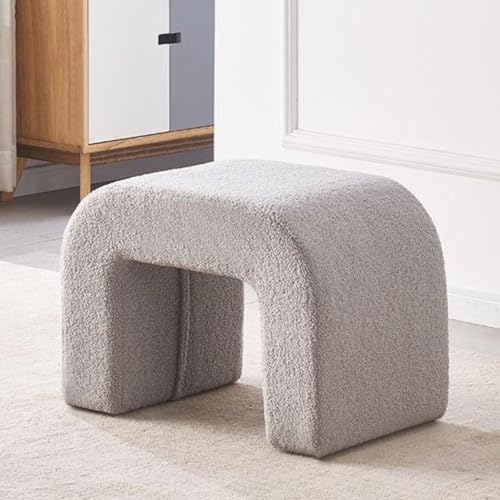 Moderne graue Polsterhocker für Wohnzimmer, Schlafzimmer, Eingangsbereich von Generisch