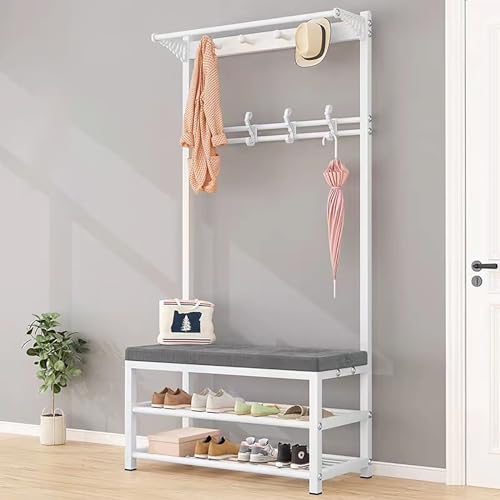Moderne industrielle 4-in-1-Garderobenleiste – großer Mehrzweck-Aufbewahrungsnizer mit 10 Haken für Eingangsbereich, Flur, Wohnzimmer – stilvolle Wohnkultur-Lösung Moderne industrielle 4-in-1-Garderobenleiste – großer Mehrzweck-Aufbewahrungsnizer mit 10 Haken für Eingangsbereich, Flur, Wohnzimmer – stilvolle Wohnkultur-Lösung von Generisch