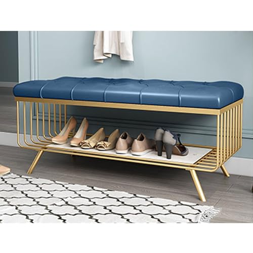 Moderne nordische Schuhbank, leicht, luxuriös, für Eingangsbereich, Sofa, Fußstütze für Schuhwechsel, ideal für Schlafzimmer und Wohnzimmer, 80 cm, stilvolles Design Moderne nordische Schuhbank, leicht, luxuriös, für Eingangsbereich, Sofa, Fußstütze für Schuhwechsel, ideal für Schlafzimmer und Wohnzimmer, 80 cm, stilvolles Design von Generisch