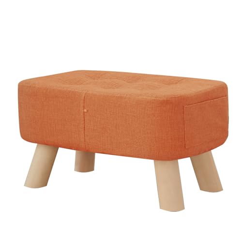 Moderne rechteckige Bank, stilvoller, vielseitiger Sofakissen, Stuhl und Schminkhocker für Eingangsbereich, Wohnzimmer, Schlafzimmer, Terrasse, schicker Fußhocker (28 x 60 x 29 cm) von Generisch