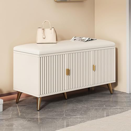 Moderne schmale Schuhregal Bank mit Tür und Sitz, platzsparender versteckter Schuhschrank für Eingänge, Flure und Schränke Moderne schmale Schuhregal Bank mit Tür und Sitz, platzsparender versteckter Schuhschrank für Eingänge, Flure und Schränke von Generisch