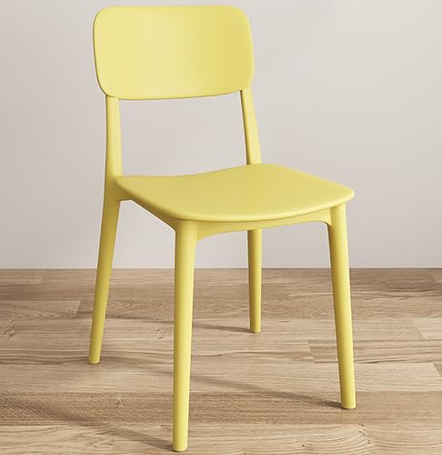 Moderne stapelbare Esszimmerstühle ohne Armlehnen, leicht, für Veranstaltungen im Innen- und Außenbereich, Kunststoff mit hoher Tragfähigkeit, für Küche, Restaurant, Wohnzimmer von Generisch