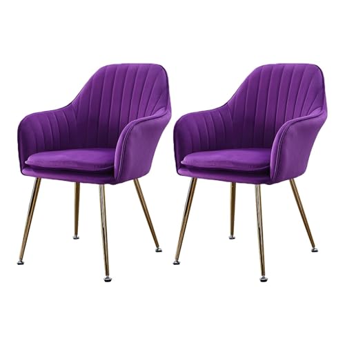 Moderne weiche Esszimmerstühle 2er Set für Wohnzimmer Esszimmer Schlafzimmer Empfangsstuhl Bequemer Sessel mit Beinen Multifunktionaler Freizeitstuhl in Blau und Lila Küchenmöbel für Wohnkultur Moderne weiche Esszimmerstühle 2er Set für Wohnzimmer Esszimmer Schlafzimmer Empfangsstuhl Bequemer Sessel mit Beinen Multifunktionaler Freizeitstuhl in Blau und Lila Küchenmöbel für Wohnkultur von Generisch