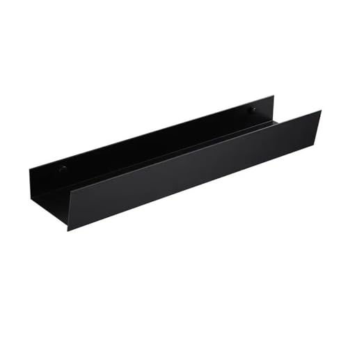 Moderner, minimalistischer Dusch-Caddy – selbstklebendes Aluminium-Regal ohne Bohren für Bad und Küche – stilvolles mattschwarzes Regal (60 cm) von Generisch