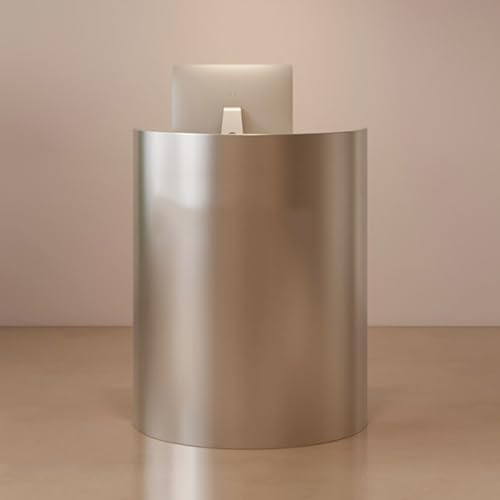 Moderner, minimalistischer Empfangstisch, kreativer Bartheke, halbrunde Kasse für Restaurants, kleiner Willkommensschreibtisch für Bekleidungsgeschäfte - Silber 70 cm von Generisch