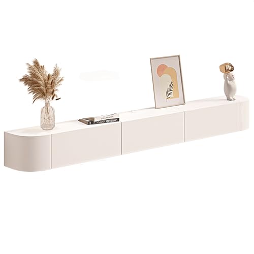 Moderner, schwebender TV-Ständer zur Wandmontage, 200 cm, Entertainment-Mittelschrank mit Stauraum, stilvolles, großes, schwebendes TV-Regal für Wohnzimmer, platzsparendes Design Moderner, schwebender TV-Ständer zur Wandmontage, 200 cm, Entertainment-Mittelschrank mit Stauraum, stilvolles, großes, schwebendes TV-Regal für Wohnzimmer, platzsparendes Design von Generisch