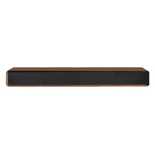 Moderner, schwebender TV-Ständer zur Wandmontage, 240 cm, schwarze Regale für Wohnzimmer und Büro, stilvolles, platzsparendes Design Moderner, schwebender TV-Ständer zur Wandmontage, 240 cm, schwarze Regale für Wohnzimmer und Büro, stilvolles, platzsparendes Design von Generisch