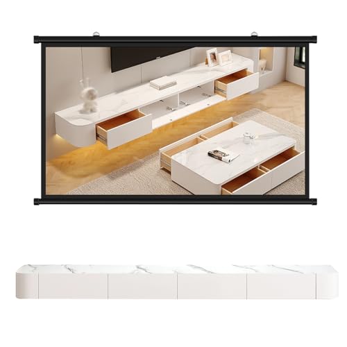 Moderner, schwimmender TV-Ständer 78 Zoll Massivholz Wandmontierte Medienkonsole Hochglanz Entertainment Center mit Türen Großer Stauraum Stilvolle TV-Bank für Wohnzimmer Moderner, schwimmender TV-Ständer 78 Zoll Massivholz Wandmontierte Medienkonsole Hochglanz Entertainment Center mit Türen Großer Stauraum Stilvolle TV-Bank für Wohnzimmer von Generisch