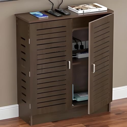 Moderner AV-Medien-Speicherständer, Audio-Video-Regal aus Holz für Gaming- und Stereo-Ausrüstung, platzsparende Entertainment-Center-Lösung von Generisch