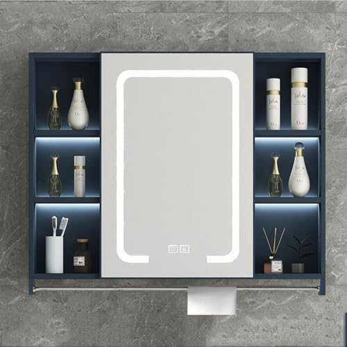 Moderner Badezimmer Hängeschrank mit Smart Touch Schalter und LED Beleuchtung von Generisch