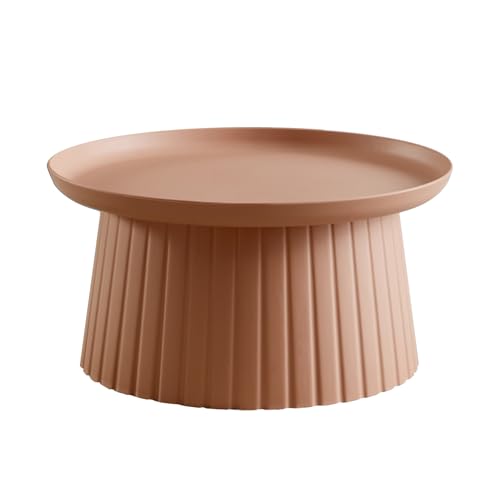 Moderner Balkontisch für den Außenbereich, schlichtes kreatives Design für Wohnzimmer, Schlafzimmer und Büro, PP-Material, leicht zu reinigen, großes Fassungsvermögen, stilvolles rosa Finish. von Generisch