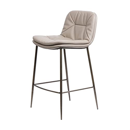Moderner Barhocker aus Metall mit doppelter Polsterrückseite für Zuhause, Küche, Esszimmer, Hochhocker Moderner Barhocker aus Metall mit doppelter Polsterrückseite für Zuhause, Küche, Esszimmer, Hochhocker von Generisch
