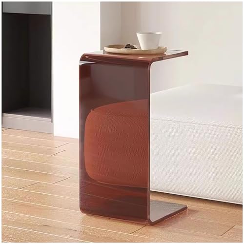 Moderner Beistelltisch aus Acryl, transparentes Design für stilvolle Wohnräume, ideal für Schlafzimmer und Wohnzimmer von Generisch